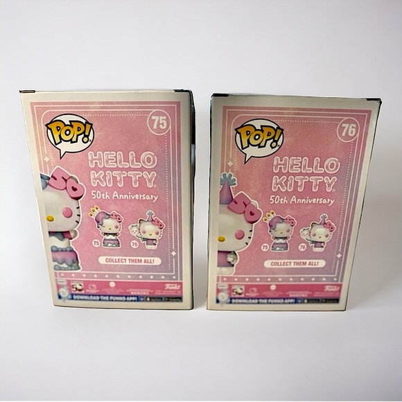 🎀 Sanrio Hello Kitty 50th Anniversary Cake #75 & Balloon #76 Funko Pop! Set - Picture 2 of 4